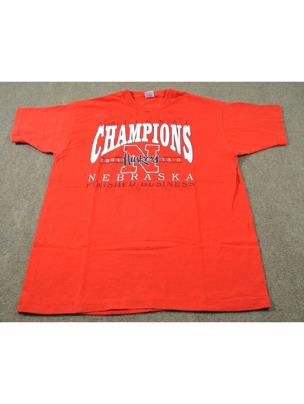Nebraska Cornhuskers 1994 NCAA National Champions Vintage 90s Red Shirt X-Large